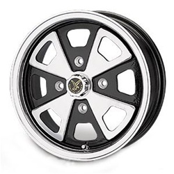 2 liter alloy wheels for VW Volkswagen. 0739-5530, with 4 9/16 inch back spacing.This wheel is 4 on 130 late VW lug pattern. They are only available in 15 inch x 5.5 inch wide. These wheels require special lug nuts, studs and washers.